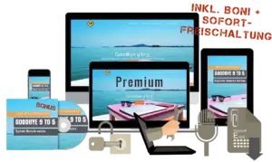 Goodbye 9 to 5 - digitaler Nomade werden Premium Bonus