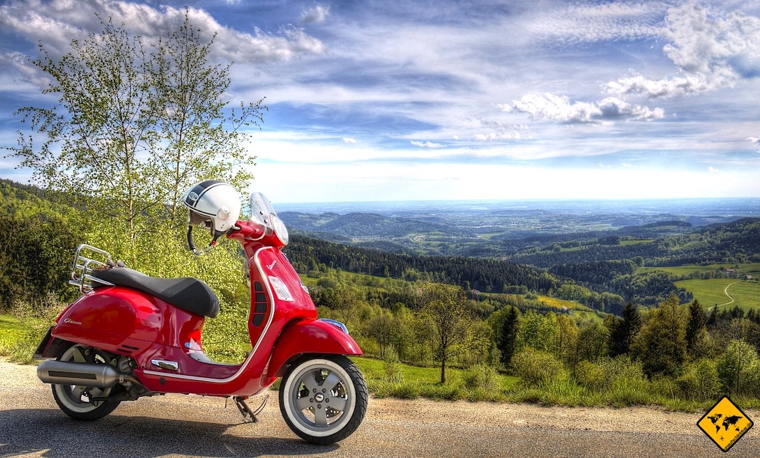 Gran Canaria Unternehmungen Vespa fahren