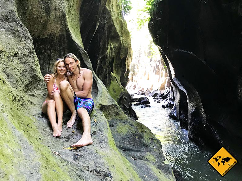 Hidden Canyon Bali Gianyar Felsen