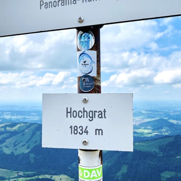 Hochgrat Gipfel 1834 Meter