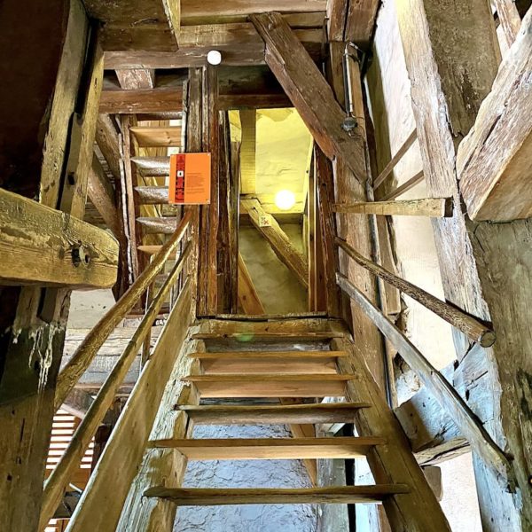 Holztreppe Aufstieg Frauenkirche Meißen