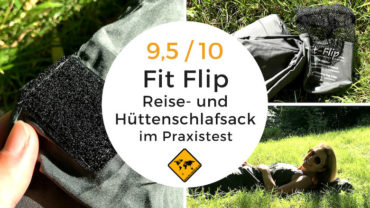 Hüttenschlafsack Test – Fit Flip Reiseschlafsack für Camper & Backpacker
