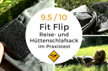 Hüttenschlafsack Test – Fit Flip Reiseschlafsack für Camper & Backpacker