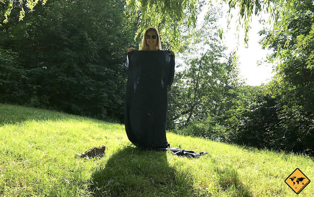 Hüttenschlafsack eckig