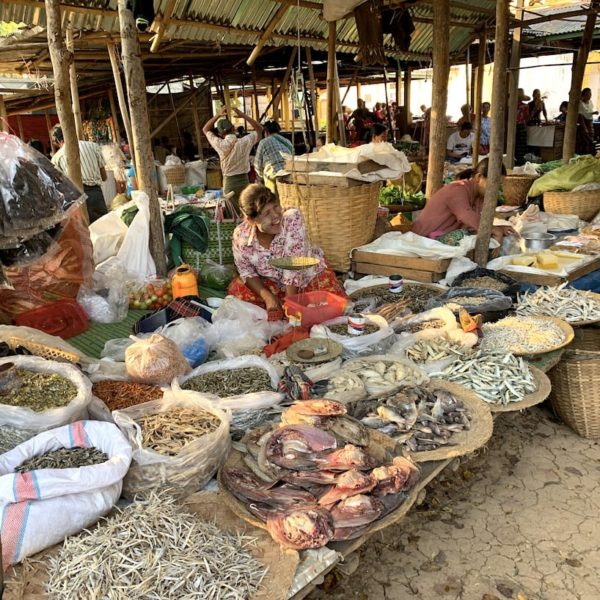 Inle See Sehenswürdigkeiten Markt Fisch