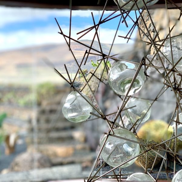 Jardín de Cactus Lanzarote Stahlkunstwerk