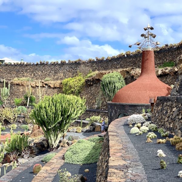 Kaktusgarten Lanzarote Dach Souvenirshop
