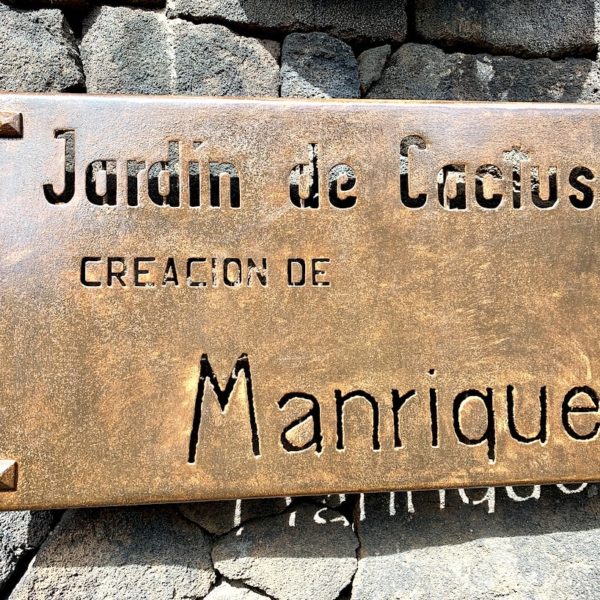 Kaktusgarten Lanzarote Schild