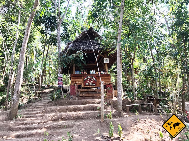 Kiosk Tiu Pituq Lombok Wasserfall Park