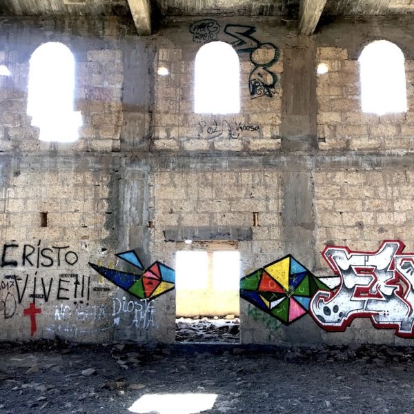 Kirche Graffiti Abades Geisterstadt