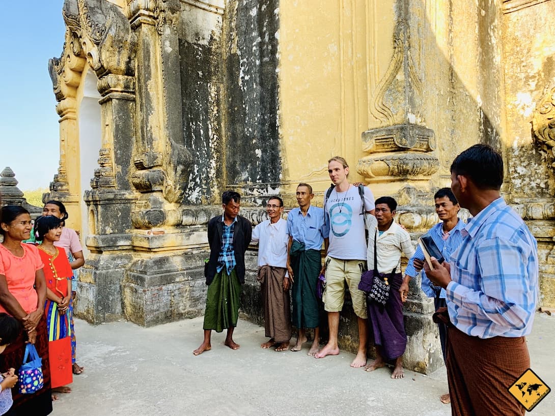 Kleidungsordnung Sarong Myanmar Tempel