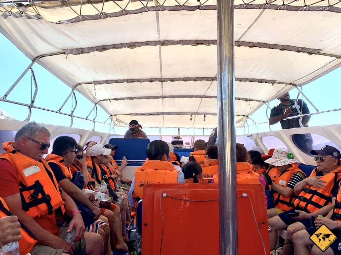 Koh Phi Phi Ausflug Schnellboot Schwimmwesten Sicherheit