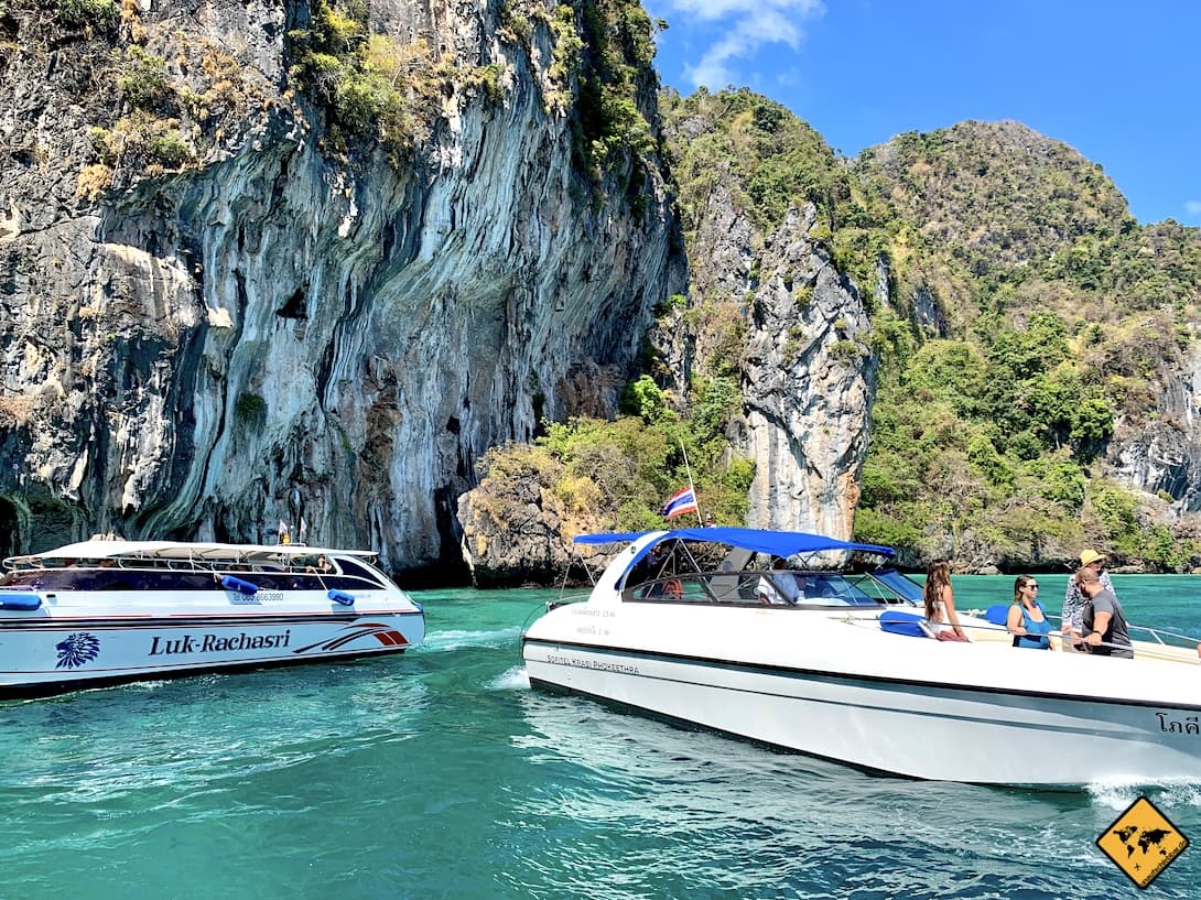 Koh Phi Phi Don Monkey Beach Boote