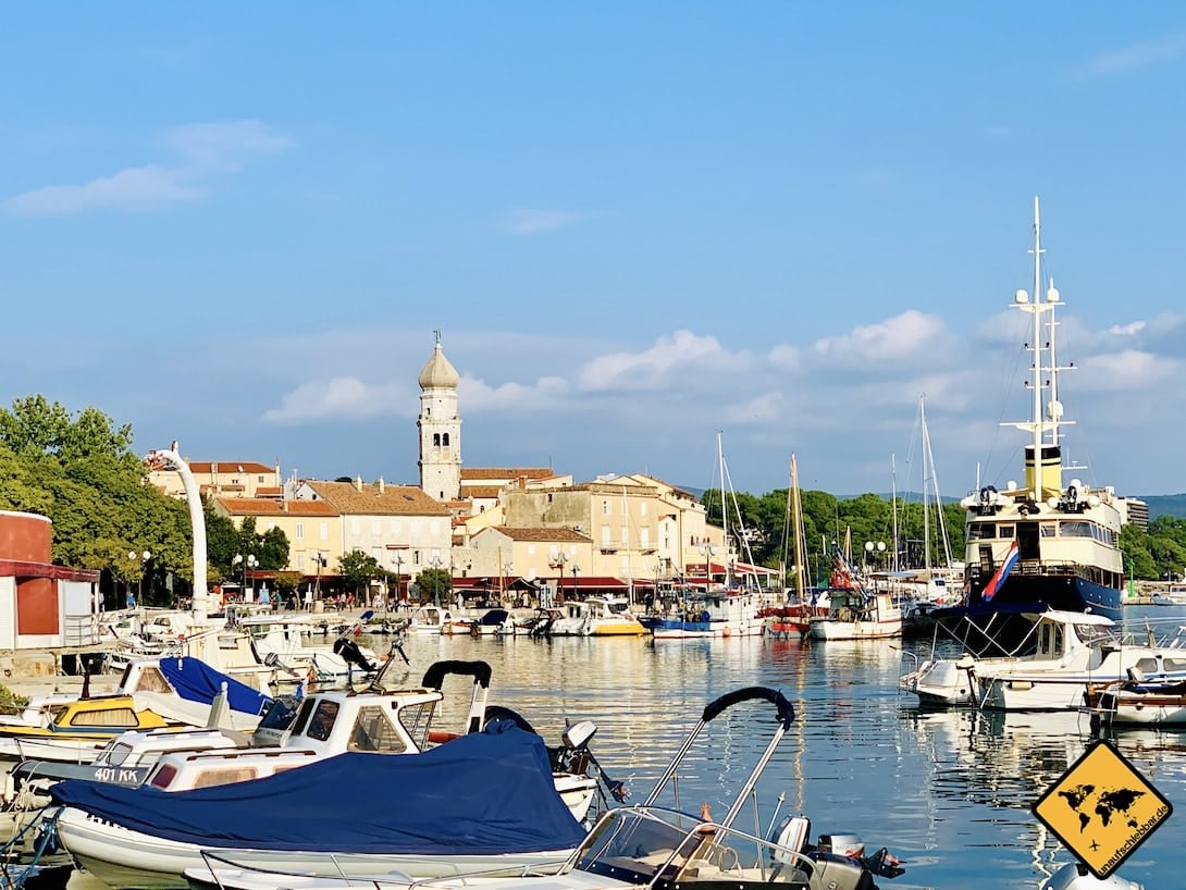 Krk Stadt Hafen