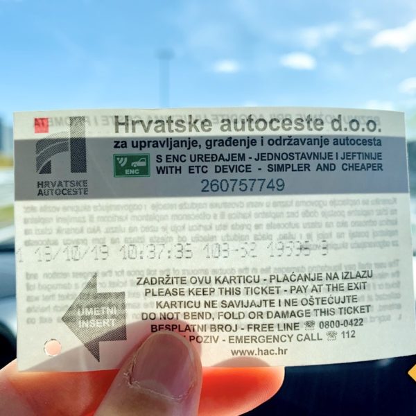 Kroatien Autobahn Ticket