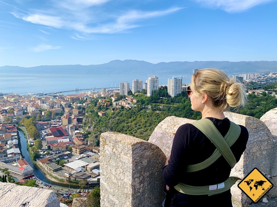 Kroatien Trsat Castle Aussicht Rijeka