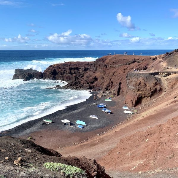 Küste Strand El Golfo Lanzarote