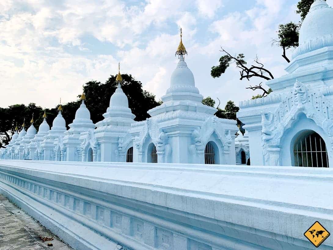 Kuthodaw Pagode Mandalay Tempel in Myanmar