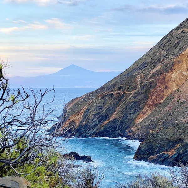 La Gomera Ausblick Teneriffa von Tamargada