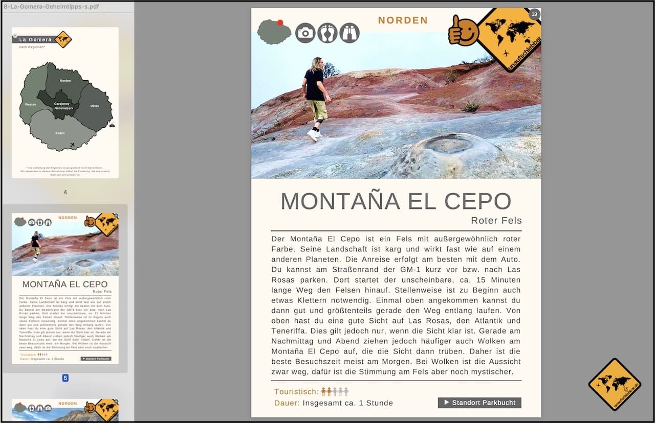 La Gomera Reiseführer kostenlos PDF Leseprobe
