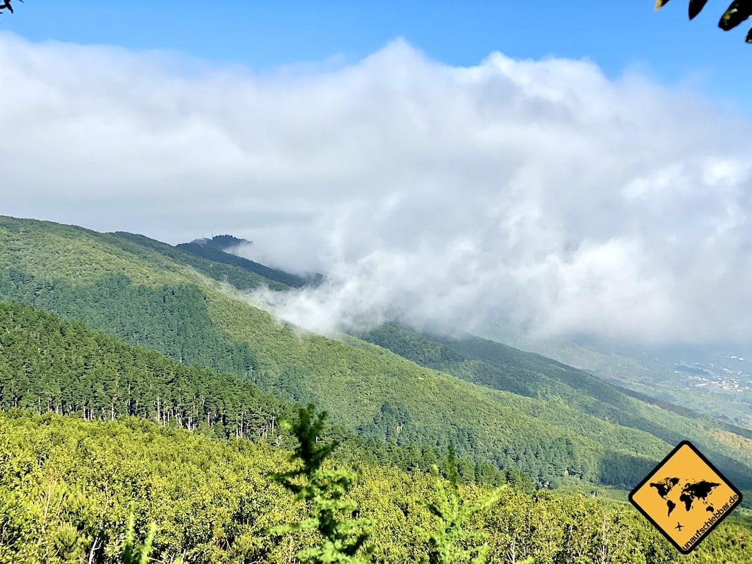 La Palma Sehenswürdigkeiten Wolkenverlauf