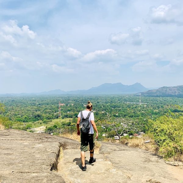 Landschaft Aussicht Dambulla Höhlentempel
