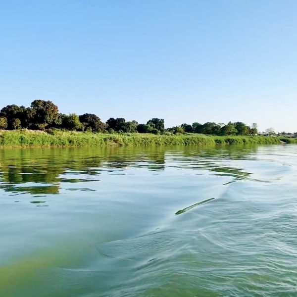 Landschaft Myitnge Fluss Myanmar