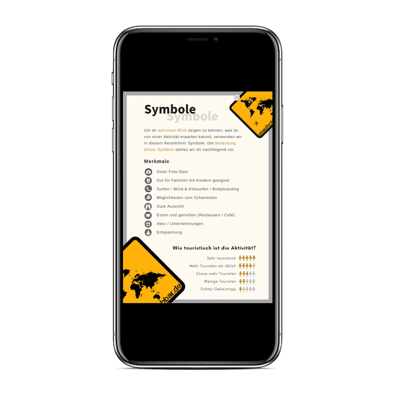 Lanzarote Reiseführer 99 Highlights iPhone X Symbole