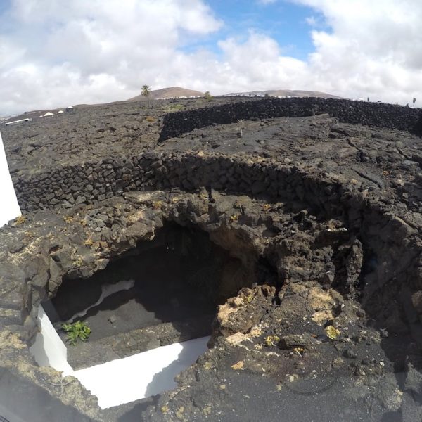 Lava Öffnung Lanzarote Fundación César Manrique