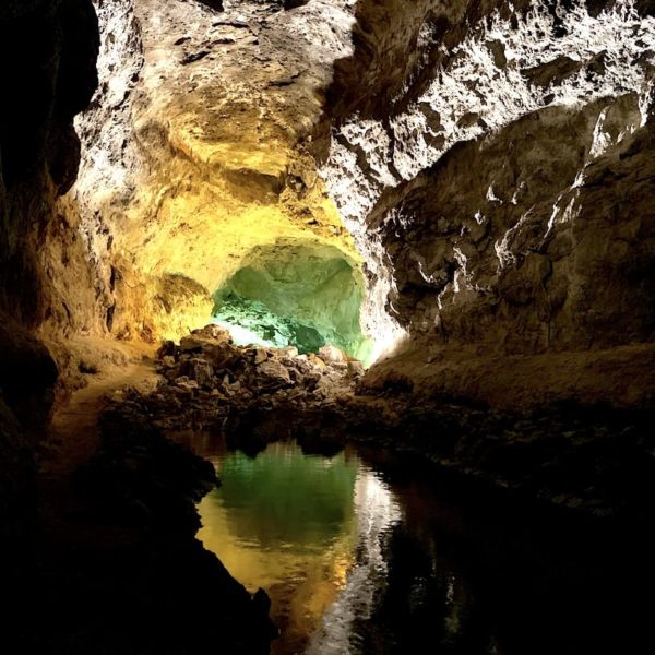 Licht Spiegelung Cuevea de los Verdes Lanzarote Ausflugstipps
