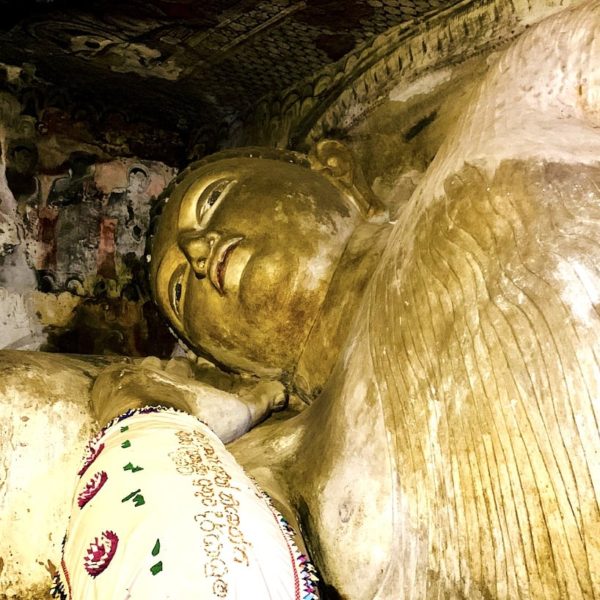 Liegender Buddha Sri Lanka Höhlentempel Dambulla
