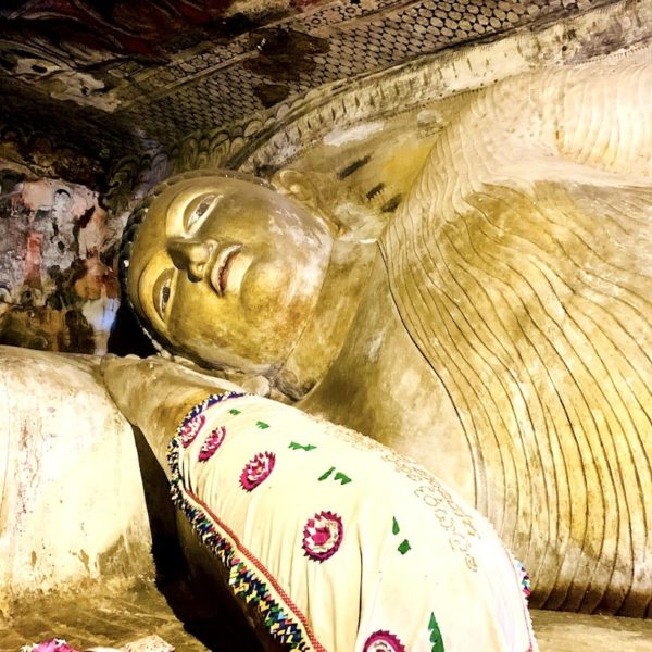 Liegender Buddha Sri Lanka Höhlentempel Dambulla