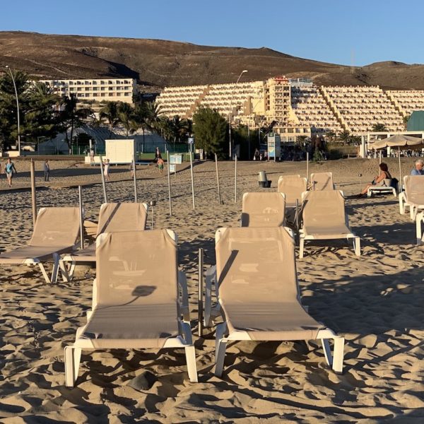 Liegestühle Playa de Jandia Fuerteventura