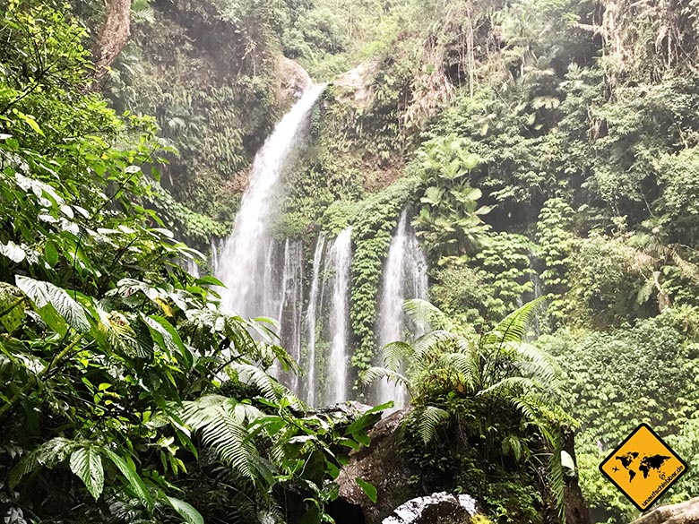 Lombok Reisen Wasserfall