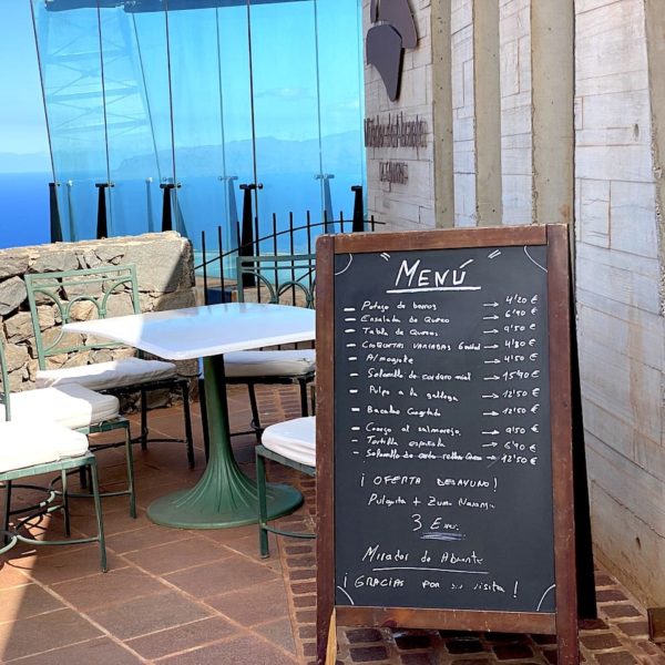 Menü Restaurant Mirador de Abrante