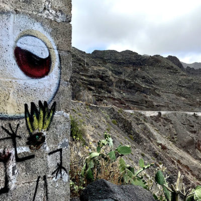 Mirador Las Teresitas Felswand Graffiti