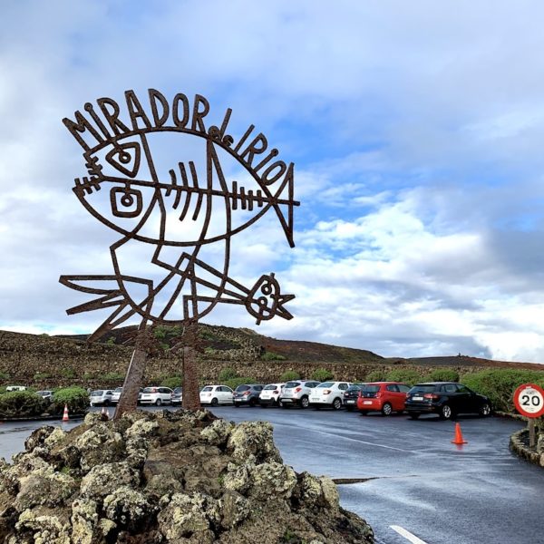 Mirador del Río Lanzarote Schild