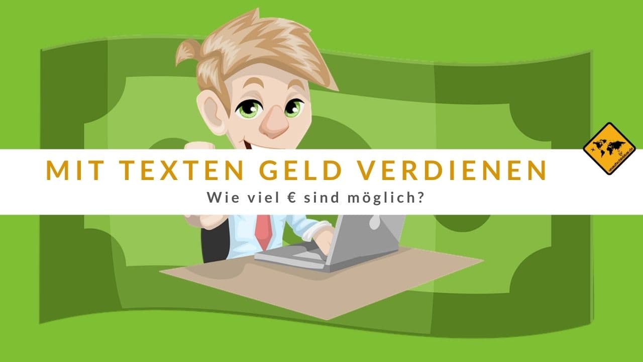Mit Texten Geld verdienen online 🤑 Wie viel € sind