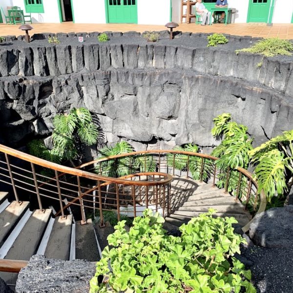 Monumento al Campesino Lanzarote Wendeltreppe Pflanzen