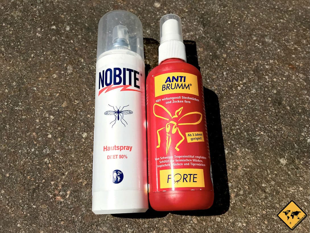 Unsere Top 2 Mückenschutz Sprays: NOBITE und Anti Brumm Forte