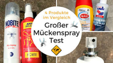 Mückenspray Test – 4 Insektenschutz Sprays im Vergleich – DEET vs. Icaridin