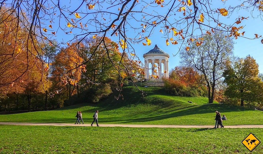 München englischer Garten Herbst