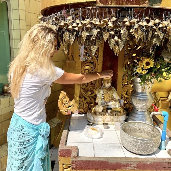 Myanmar Sule Pagode Yangon Wochentags-Buddha Dienstag