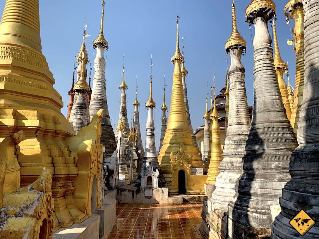 Myanmar Tempel Shwe Inn Dein Pagode Inle Lake