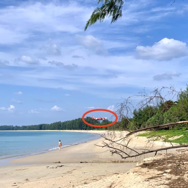 Nai Yang Beach Phuket Einflugschneise