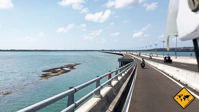 Nusa Dua Waterblow Zufahrt Meerstraße