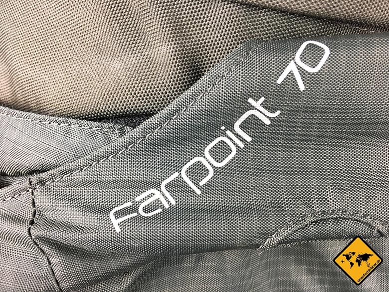 Osprey Farpoint 70 Test Logo