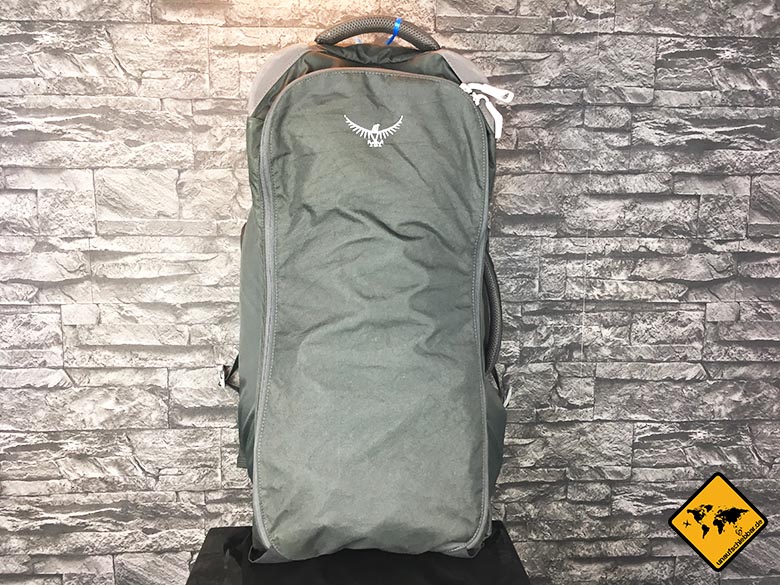 Osprey Farpoint 70 Test Reisetasche geschlossen