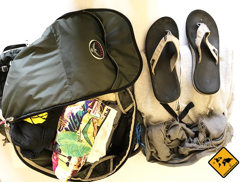 Packliste Bali Rucksack