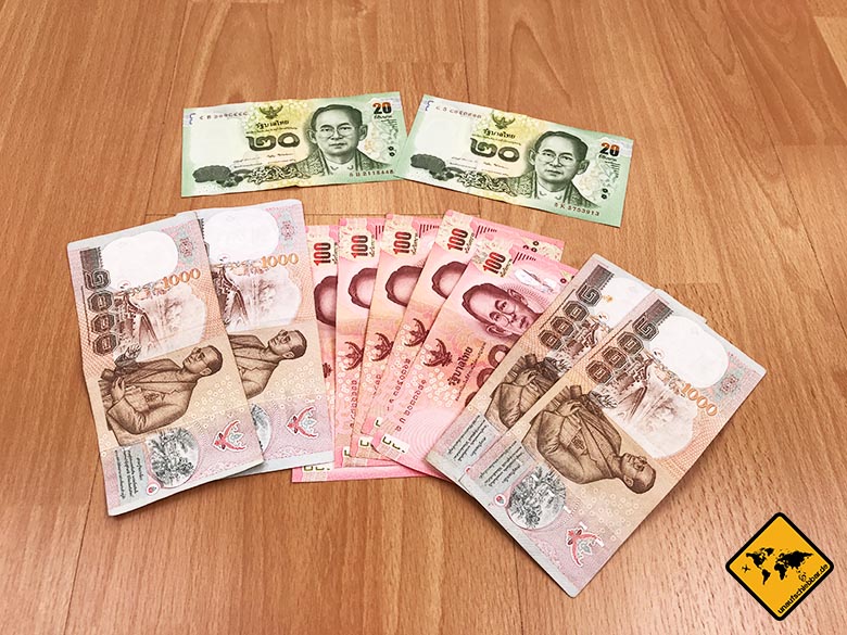 Packliste Thailand Backpacker Währung Geld